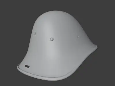 Netherlands M34 Steel Combat Helmet 3D model