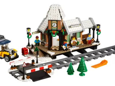 PixelBricks3D - Lego Winter Village Station  3D print model