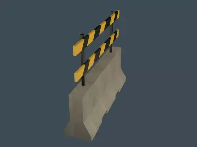 Road Blocker 3D model purchase