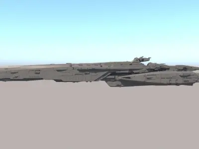 Space Battle Cruiser 3D model buy