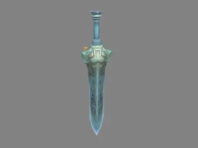 Evil Soul Sword Low-poly 3D model