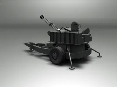 M167 VADS Low-poly 3D model
