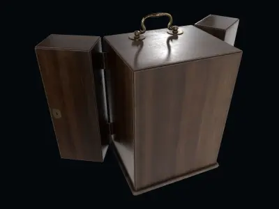 Apothecary Box Low-poly 3D model