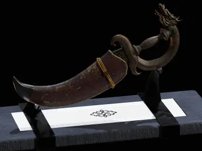 Gluttony Dagger Free low-poly 3D model