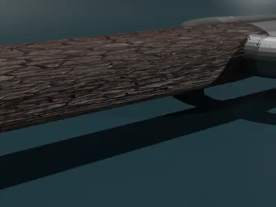 game ready low poly sword metal spear Free 3D model