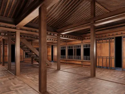 Medieval Houses 30- 4K Textures Game Ready Low-poly 3D model