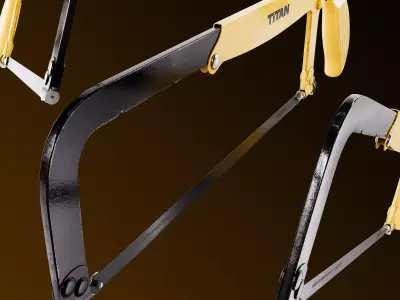 Hacksaw Low-poly 3D model buy