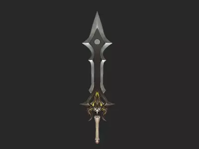 Pack With Fantasy Swords - Part 17 Free low-poly 3D model