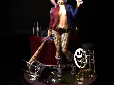 Harley Quinn Tested and Ready For Printing 3D print model