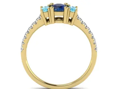 Women ring 3dm Render details 3D print model