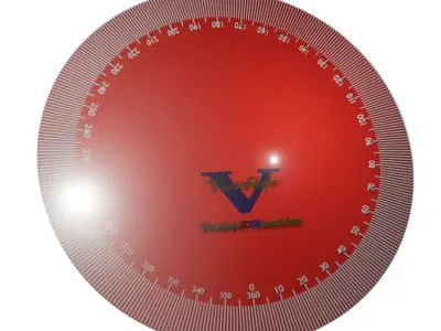 Protractor 360 degrees 3D model