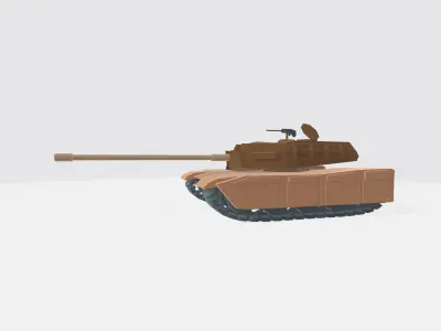 Tank for game Free low-poly 3D model