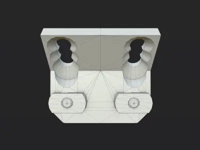 Arisaka Defence Offset Scout Mount M-LOK Low poly PBR  Low-poly 3D model