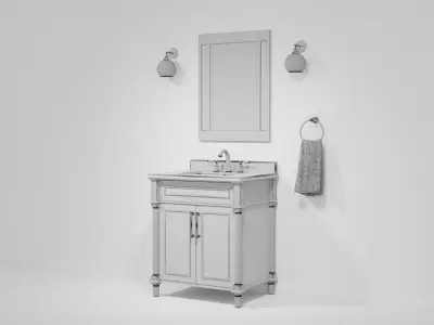 OVE Aberdeen 30 Midnight Blue 3D model