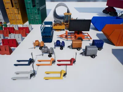 TMPC - Construction UE4 Low-poly 3D model