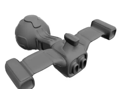 A sample of spaceship 3D model