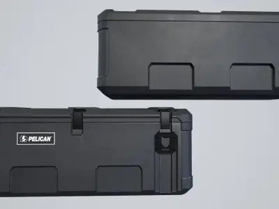 Military Cargo Case Low-poly 3D model