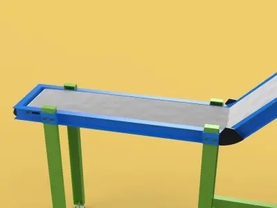 CARRIER BELT CONVEYOR Z ELEVATOR 3D model