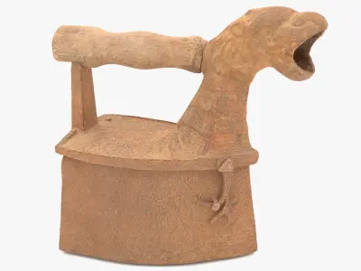 Old Rusty Iron Low-poly 3D model