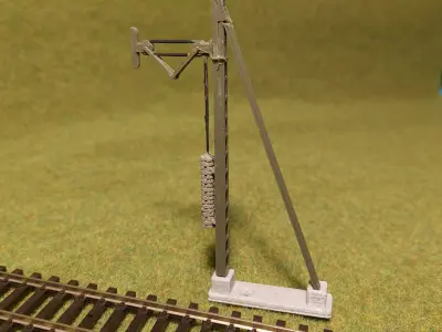 Catenery Tension Pole End Type A 1-87 FDM 3D print model