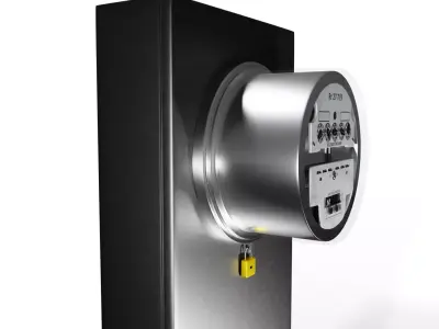 Electrical Meter Low-poly 3D model