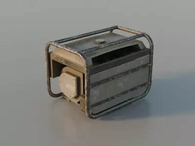 Game-Ready Generator Mid-Poly Free low-poly 3D model