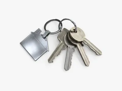 Keys with Keychain 3D model purchase