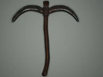 rusty pickaxe 3D model