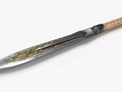 Spear V1 PBR Low-poly 3D model