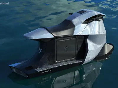  Searacer Jet Ski Silver 