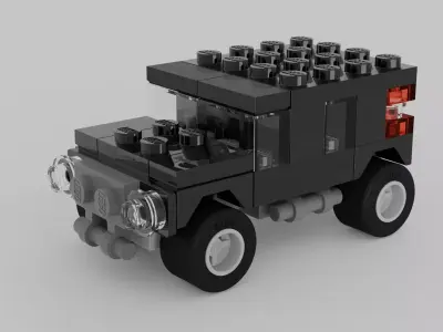 LEGO CREATOR Black SUV 7602 3D model