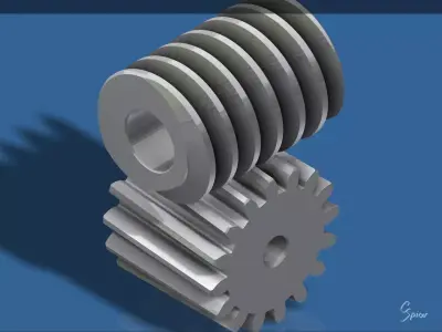 Custom Worm Gear Collection 01 3D print model