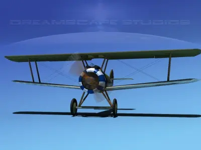 Sopwith Camel 3D model by Dreamscape - Rigged