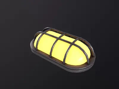 BunkerLight 3D Model Low-poly 3D model