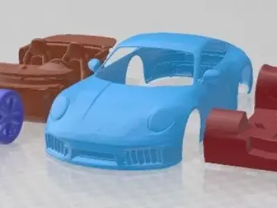 Porsche Carrera 911 GTS 2025 Printable Car 3D print model