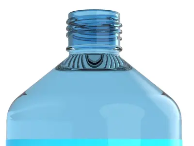 blue water bottle 3D model