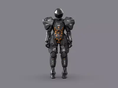 Night City Character Resident 3D model buy