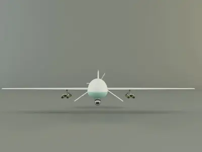 predator unmanned aerial vehicle 3D model