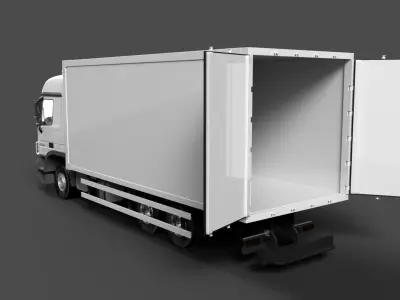 MERCEDES ACTROS MP3 V6 2536 EURO 5 6X2 BOX 3D model