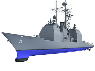 Set of 2 Navy ships 3D model