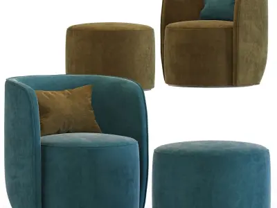 Armchair Ditre Italia Chloe 3D model purchase