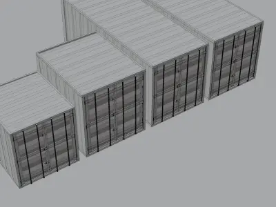 Sea Container PACK 3D model