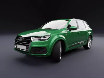 Audi Q7 Tfsi e Green 2 3D model
