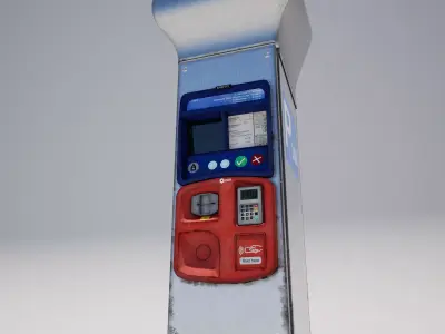 Parking Meter Machine 3D model
