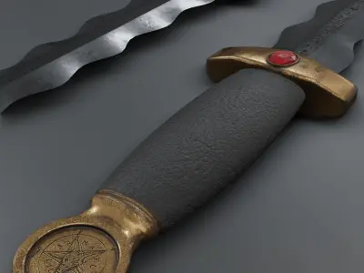 Ritualistic Dagger 3D model