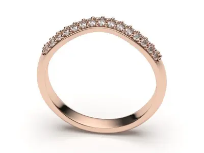 solitaire with ring sizes  8 part S34 3D print model