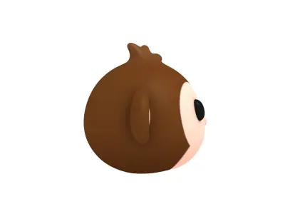 Monkey Head 3D model buy