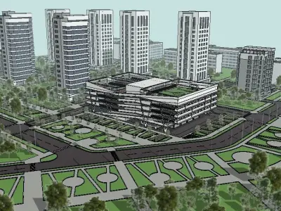Sketchup Parking building PP1 3D model