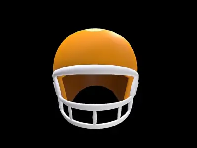 Toon Style sports Helmet 3d model for mobile game  Low-poly 3D model