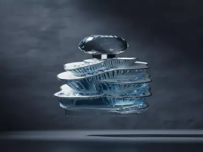Luxury Perfume Bottles Collection 3D Pack 3D model
